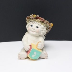 VINTAGE DREAMSICLES Cherub Angel Holding a Block